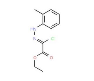 Ethyl 2-chloro-2-[2-(2-methylphenyl)hydrazono)-acetate (CAS 64989-46-4) - chemical structure image