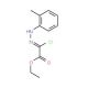 Ethyl 2-chloro-2-[2-(2-methylphenyl)hydrazono)-acetate (CAS 64989-46-4) - chemical structure image