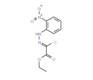 Ethyl 2-chloro-2-[2-(2-nitrophenyl)hydrazono]acetate (CAS 37522-26-2) - chemical structure image