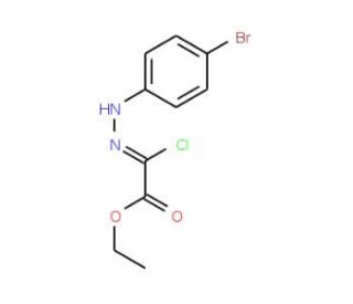 Ethyl 2-chloro-2-[2-(4-bromophenyl)hydrazono]-acetate (CAS 27143-10-8) - chemical structure image