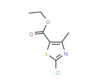 Ethyl 2-chloro-4-methyl-1,3-thiazole-5-carboxylate (CAS 7238-62-2) - chemical structure image