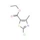 Ethyl 2-chloro-4-methyl-1,3-thiazole-5-carboxylate (CAS 7238-62-2) - chemical structure image