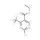 Ethyl 2-chloro-4-(trifluoromethyl)pyrimidine-5-carboxylate (CAS 187035-79-6) - chemical structure image
