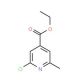 Ethyl 2-chloro-6-methylpyridine-4-carboxylate (CAS 3998-88-7) - chemical structure image