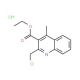 ethyl 2-(chloromethyl)-4-methylquinoline-3-carboxylate hydrochloride - chemical structure image
