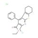 ethyl 2-(chloromethyl)-4-phenyl-5,6,7,8-tetrahydro[1]benzothieno[2,3-b]pyridine-3-carboxylate hydrochloride - chemical struct