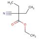 Ethyl 2-cyano-2-ethylbutanoate (CAS 1619-56-3) - chemical structure image