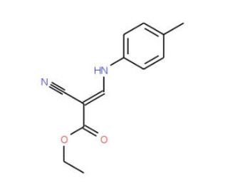 ethyl 2-cyano-3-[(4-methylphenyl)amino]acrylate (CAS 59746-98-4) - chemical structure image 