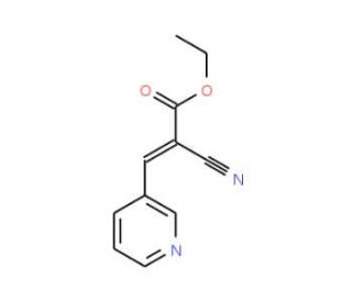 Ethyl 2-cyano-3-(3-pyridinyl)acrylate (CAS 103011-95-6) - chemical structure image