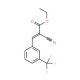 Ethyl 2-cyano-3-[3-(trifluoromethyl)-phenyl]acrylate - chemical structure image