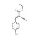 Ethyl 2-cyano-3-(4-hydroxyphenyl)acrylate (CAS 6935-44-0) - chemical structure image