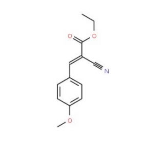 Ethyl 2-cyano-3-(4-methoxyphenyl)acrylate - chemical structure image