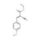 Ethyl 2-cyano-3-(4-methoxyphenyl)acrylate - chemical structure image