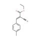 Ethyl 2-cyano-3-(4-methylphenyl)acrylate (CAS 2017-88-1) - chemical structure image