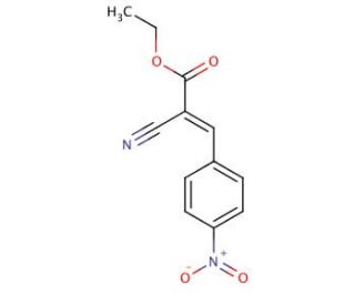 Ethyl 2-cyano-3-(4-nitrophenyl)acrylate (CAS 2017-89-2) - chemical structure image