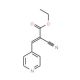 Ethyl 2-cyano-3-(4-pyridinyl)acrylate (CAS 123293-73-2) - chemical structure image