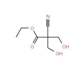 Ethyl 2-cyano-3-hydroxy-2-(hydroxymethyl)-propanoate - chemical structure image