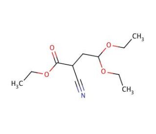 Ethyl 2-Cyano-4,4-diethoxybutyrate (CAS 52133-67-2) - chemical structure image