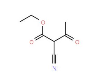 Ethyl 2-cyanoacetoacetate (CAS 634-55-9) - chemical structure image