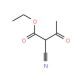 Ethyl 2-cyanoacetoacetate (CAS 634-55-9) - chemical structure image