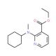 Ethyl 2-[cyclohexyl(methyl)amino]nicotinate - chemical structure image