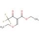 Ethyl 2-(ethoxymethylene)-4,4,4-trifluoro-3-oxobutyrate, mix of cis &amp; trans (CAS 571-55-1) - chemical structure image