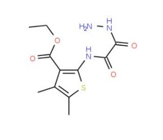 ethyl 2-{[hydrazino(oxo)acetyl]amino}-4,5-dimethylthiophene-3-carboxylate - chemical structure image