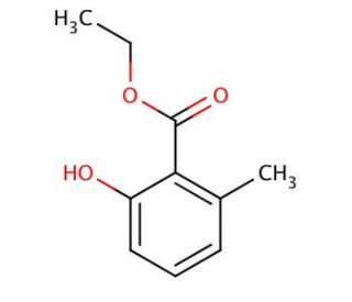 Ethyl 2-hydroxy-6-methylbenzoate (CAS 6555-40-4) - chemical structure image