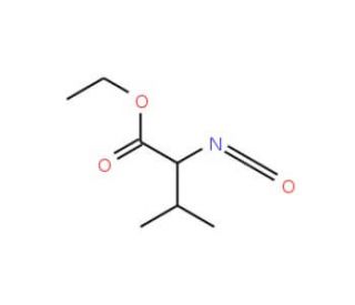 Ethyl 2-isocyanato-3-methylbutyrate (CAS 5296-78-6) - chemical structure image
