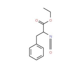Ethyl 2-isocyanato-3-phenylpropionate (CAS 87543-80-4) - chemical structure image