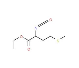 Ethyl 2-isocyanato-4-(methylthio)butyrate (CAS 64505-12-0) - chemical structure image