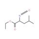 Ethyl 2-isocyanato-4-methylvalerate (CAS 64505-10-8) - chemical structure image