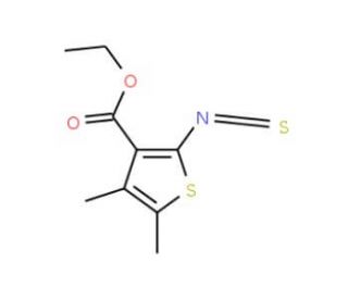 ethyl 2-isothiocyanato-4,5-dimethylthiophene-3-carboxylate (CAS 85716-85-4) - chemical structure image