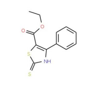 Ethyl 2-mercapto-4-phenyl-1,3-thiazole-5-carboxylate - chemical structure image