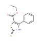Ethyl 2-mercapto-4-phenyl-1,3-thiazole-5-carboxylate - chemical structure image