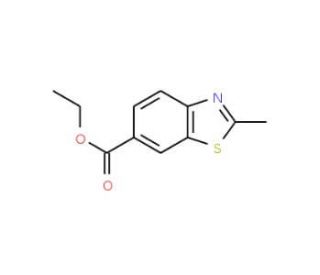 Ethyl 2-methyl-1,3-benzothiazole-6-carboxylate (CAS 103646-25-9) - chemical structure image