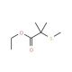 Ethyl 2-methyl-2-(methylthio)propionate (CAS 49773-24-2) - chemical structure image