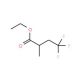 Ethyl 2-methyl-4,4,4-trifluorobutyrate (CAS 136564-76-6) - chemical structure image