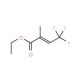 Ethyl 2-methyl-4,4,4-trifluorocrotonate (CAS 128227-97-4) - chemical structure image