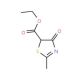 ethyl 2-methyl-4-oxo-4,5-dihydro-1,3-thiazole-5-carboxylate (CAS 89776-82-9) - chemical structure image