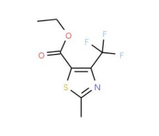 Ethyl 2-methyl-4-(trifluoromethyl)-1,3-thiazole-5-carboxylate (CAS 117724-62-6) - chemical structure image