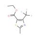 Ethyl 2-methyl-4-(trifluoromethyl)-1,3-thiazole-5-carboxylate (CAS 117724-62-6) - chemical structure image