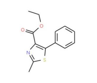Ethyl 2-methyl-5-phenyl-1,3-thiazole-4-carboxylate - chemical structure image