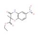 Ethyl 2-methyl-6-nitro-3-oxo-3,4-dihydro-2H-1,4-benzoxazine-2-carboxylate (CAS 154365-37-4) - chemical structure image