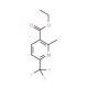 Ethyl 2-methyl-6-(trifluoromethyl)nicotinate - chemical structure image