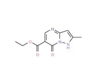 Ethyl 2-methyl-7-oxo-4,7-dihydropyrazolo[1,5-a]pyrimidine-6-carboxylate (CAS 99056-35-6) - chemical structure image