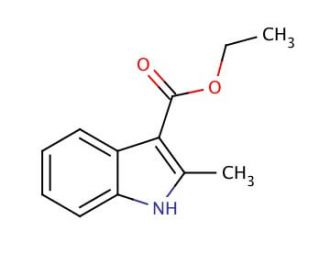 Ethyl 2-methylindole-3-carboxylate (CAS 53855-47-3) - chemical structure image
