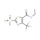 Ethyl 2-methylsulfonyl-4-trifluoromethyl-1,3-thiazole-5-carboxylate - chemical structure image