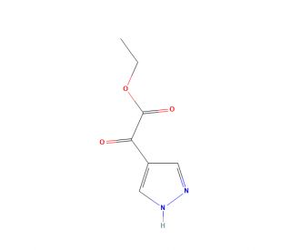 Ethyl 2-oxo-2-(1H-pyrazol-4-yl)acetate (CAS 869557-79-9) - chemical structure image