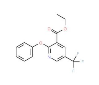 Ethyl 2-phenoxy-5-(trifluoromethyl)nicotinate - chemical structure image
